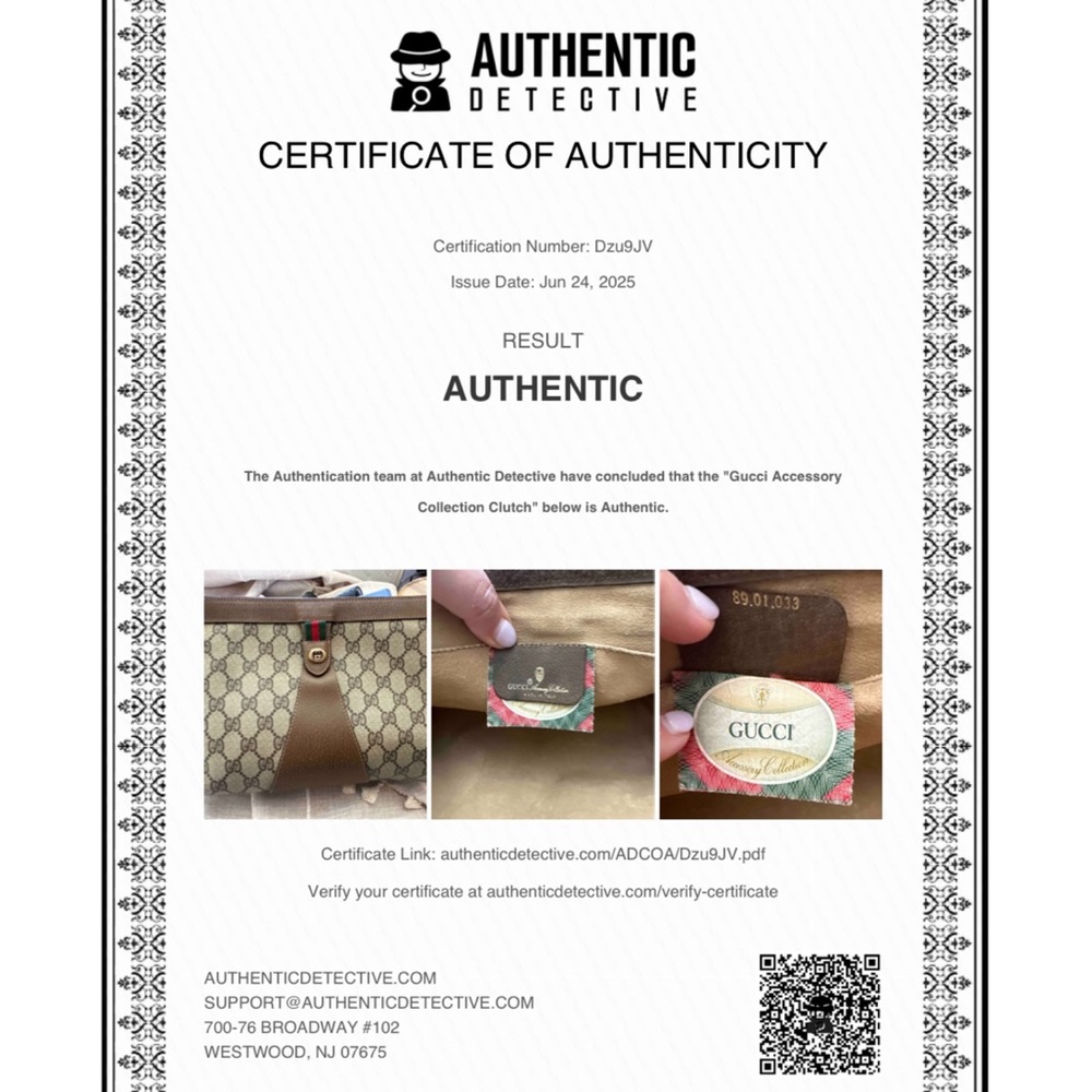 Gucci Brown and Tan Cosmetic Bag with Iconic Design - Picture 7 of 7